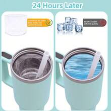 1pc Silicone Ice Cube Tray With Lid, 20oz Capacity, Easy Release, Suitable For Freezing Cocktails, Whiskey, Beverages, Coffee, Pink - Multicolor - View 12