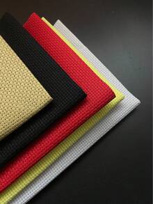 Medium Grid Cross Stitch Fabric, 30*45cm, Black / Brown / Red / White / Yellow Multicolor Options. Suitable For Handicraft Enthusiasts And Embroidery Beginners, Used For Cross Stitch DIY, Handmade Gift Making, Indoor Decoration, Common Embroidery Craft Material - Medium-sized Woven Fabric 30*45cm - View 2