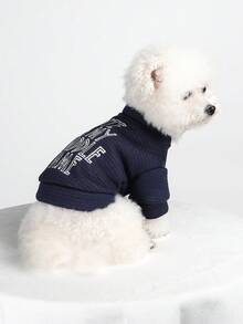 1 pieza Ropa para mascotas, Ropa linda para perros/gatos pequeños, Serie de sudaderas cómodas, Adecuada para primavera y otoño - Multicolor - Ver 3