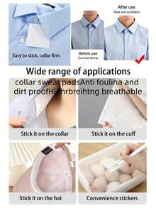 4pcs/2pcs/1pc Women's White Pointed Collar Detachable Shirt Collar, Fake Collar, Sweater Underlayer, Sleeveless Shirt, Multifunctional Vest Shirt, Collar Shirt, Fake Half Shirt, Artificial Fake Collar, Suitable For Business Casual All Seasons, Office Wear, Holiday Gift (Button Color Random) - Multicolor - View 4