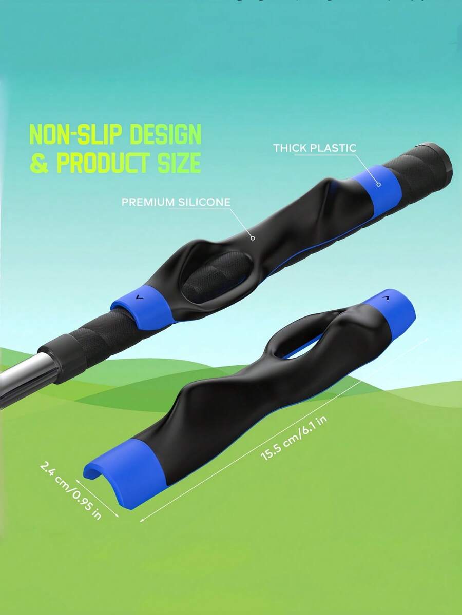 1 Set Of Golf Club Training Equipment - Enhance Grip Strength For Precise And Stable Swing - Designed Specifically For Right-Handed Players | Available In Multiple Colors - The Perfect Gift For Beginner Golfers, And Stable - Multicolor - View 1