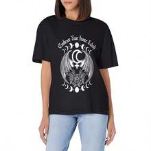1 "A Little Ray Of Absolute Black" T-Shirt, Sarcastic Gothic T-Shirt, Funny Gift For A Friend, Dark Humor T-Shirt, Gothic Gift T-Shirt, Funny And Gloomy Gift, 180g 100% Cotton. - 黑色 8 - 查看 12