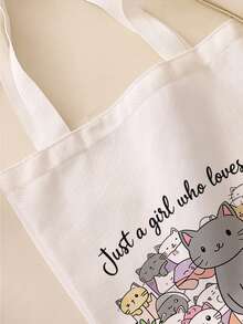 Grand sac fourre-tout en canevas pour enfants, sac de courses, sac à main, sac à bandoulière léger et doux, design imprimé motif sirène unique, sac à dos étudiant grande capacité, sac à bandoulière pour les trajets, sac de courses multifonctionnel, peut contenir des livres, léger et pliable, style classique décontracté, style mignon, un excellent choix pour les cadeaux d'anniversaire, convient à toutes les occasions. - Multicolore - Voir 9