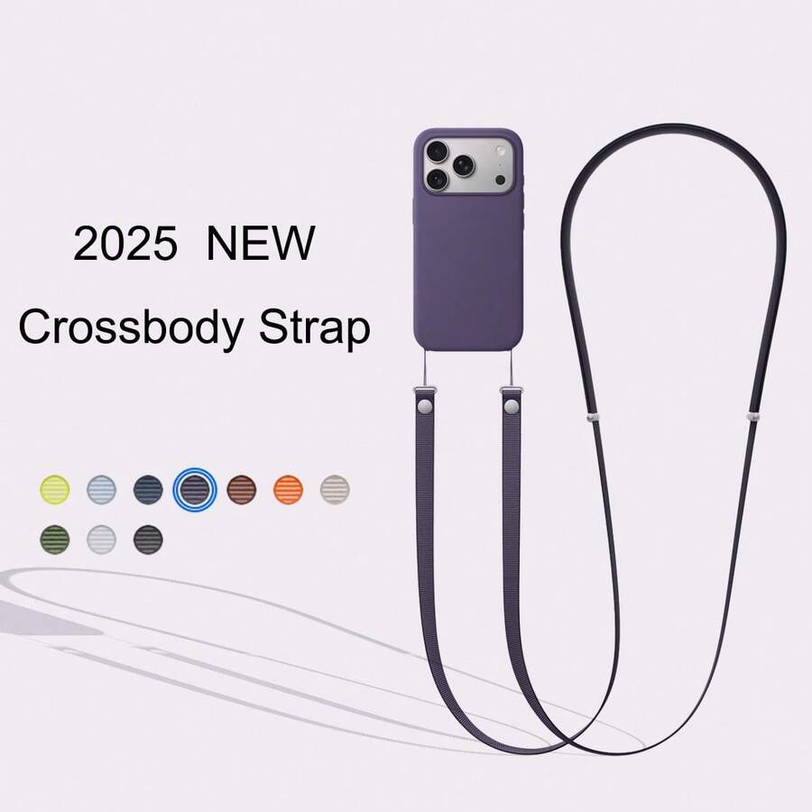 New Universal Crossbody Strap Lanyard For Phone, Compatible With IPhone Air /17/17 Pro/17 Pro Max , Universal Crossbody With Connector Compatible With Phone Cases For All Models - Multicolor - View 1