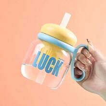 1pc 780ml/26.37oz Water Bottle, Large Capacity, Tea Infuser, Shatterproof, Heat-Resistant, Portable, Suitable For Students & Office, Summer - Multicolor - View 5