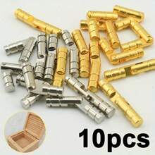 10 bản lề hình trụ, bản lề nối hộp quà bằng gỗ, giá đỡ bản lề. - 10 - Xem 1