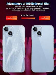 Navigator 3pcs Soft Gel Phone Back Covers, Ultra-Thin, Snug Fit, Easy Installation, Scratch-Resistant, Keeps Screen Clear For Daily Use And Filming, Shock-Absorbing Layer For Drop Protection, Compatible With IPhone 11/12/13/14 Pro Max, 15 Pro Max, 16/16 Pro/16 Plus/16 Pro Max, 17/17 Pro/17 Pro Max - Clear - View 3