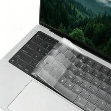 SDYIGOE Funda de teclado ultrafina de TPU adecuada para 2026 Pro de 14 pulgadas (chip M2, M3, M4, M5), compatible con los modelos A3426 A3427 A3434 A2918 A3401 A2992 A3185 A2779 A3112 A2442, incluye 1 película protectora para el panel táctil - Ver 6