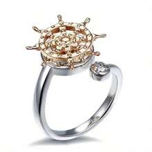 1 chiếc nhẫn xoay hình bướm sang trọng mạ vàng và bạc đính đá Zirconia, có thể điều chỉnh kích thước, dành cho nữ, giúp giảm lo âu, làm trang sức cưới, giảm căng thẳng, đeo hàng ngày. - Nhiều màu - Xem 19