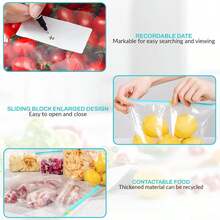 10/30pcs 3 Sizes Ziplock Fresh-Keeping Bags, Food Classification Storage Bags, Food Preservation Sealing Bags, Suitable For Fruits, Grains, Vegetables And Meats, Kitchen Storage And Preservation, Kitchen Accessories - View 9