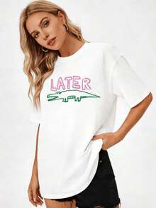 Dam-T-shirts - Vitt - Visa 2