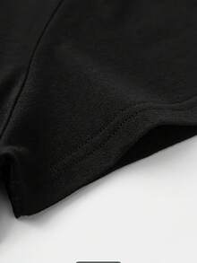 Camiseta con Estampado Gráfico de Delfines y Arcoíris - Cuello Redondo Casual, Manga Corta, Corte Regular para Mujer - Camiseta Vibrante de Verano con Diseño "La Furia Me Devora", Camiseta para Todas las Temporadas|Diseño Divertido|Camiseta de tela de poliéster estilo Y2k - Negro - Ver 5