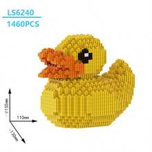 3500pcs Large White Duck Building Blocks Toy, Living Room Decor, Suitable As Holiday Gift, Birthday Gift, Friend's Gift. Additionally, Small Yellow Duck Building Blocks Are Also Available. - Multicolor - View 2