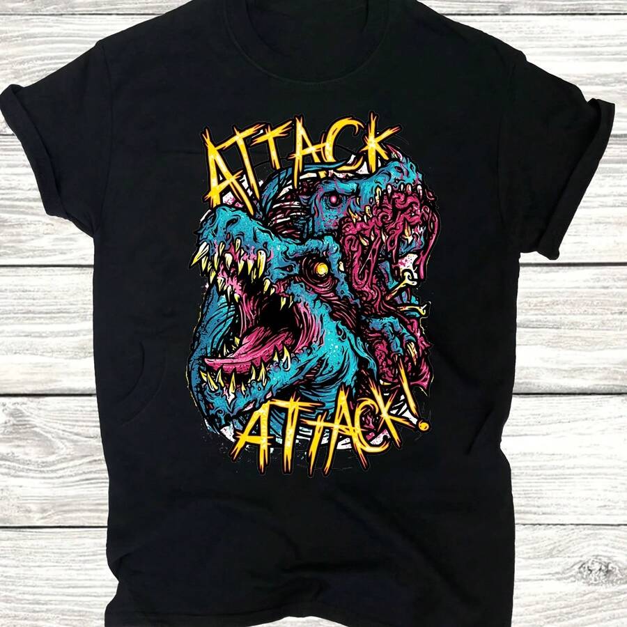 Collection Attack Attack! Band Gift For Fan S To 5XL T-Shirt - Black - View 1