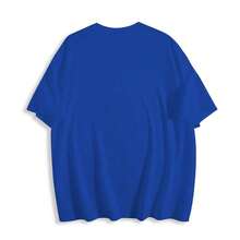 Camiseta de Mujer con Estampado de Coche Morado - Manga Larga, Cuello Redondo, Elástica, con Estampado de Lema Navideño para Uso Festivo. Camiseta Casual de Manga Corta con Cuello Redondo y Hombros Caídos para Mujer, para Uso en Verano. - Azul - Ver 3