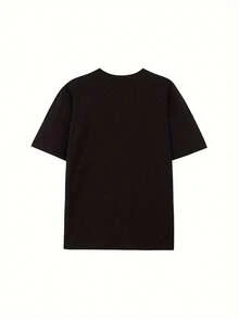 Women's Pride Graphic T-Shirt - High Elasticity Blend, Relaxed Fit, Crew Neck, Short Sleeve, Casual Geometric Pattern Top For Spring, Summer And Autumn - 黑色 - 查看 2