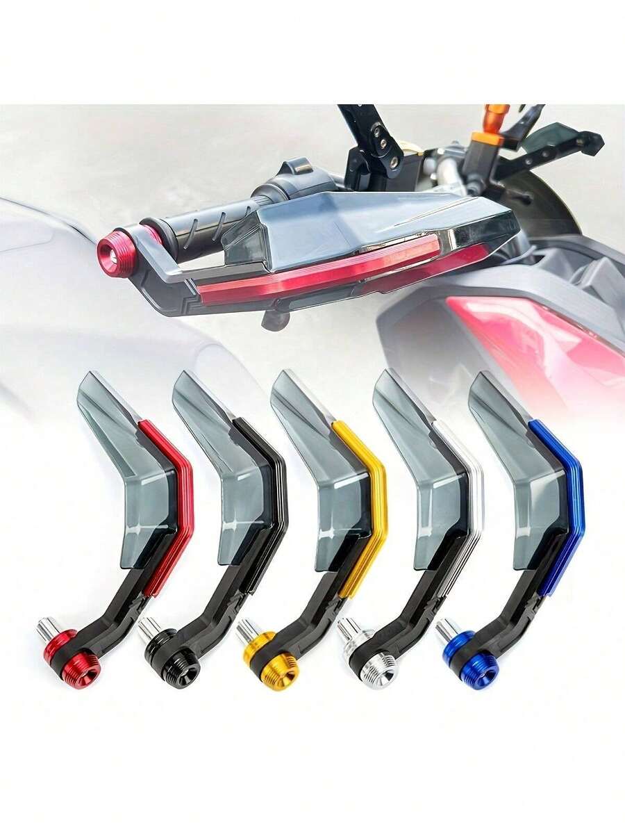 1 Piece Motorcycle Handguard, Universal Aluminum Alloy CNC Windproof Handlebar Protector - A - View 1