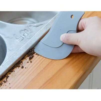 1个企鹅造型柔性刮刀，多色厨房油渍去除烘焙工具
