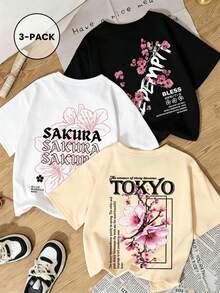 Short-Sleeved T-Shirts. Single Garment, Not A 3-Piece Set. 1 Piece/Set Of Short-Sleeved T-Shirts Suitable For Streetwear. Oversized Crew Neck Top For Daily Outings, Camping, Concerts, Hip-Hop, Rock, And Rap Events. Retro American Style, Designed With City Name Prints, Soft And Comfortable Feel, And Versatile. You Can Choose One Of 3 Styles. The Women's Short-Sleeved Crew Neck T-Shirt Is Made Of 100% Cotton And Contains 220 Grams Of Cotton, With A Soft And Comfortable Feel, Suitable For Spring, Summer, Autumn, And Winter. Widely Used For Fitness Exercises, Daily Wear, Vacations, School, Office, Meetings, And Other Suitable Settings. T-Shirts For Women And Men, Summer T-Shirts. Black, White - 黑色 - 查看 1