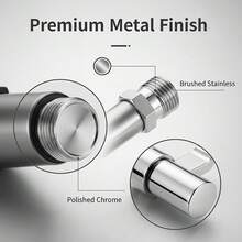 Toilet Companion Handheld Spray Gun Set, Bathroom Cleaning Tool! Booster Dual-Mode Water Flow + One-Touch Stop, Retractable Spring Hose Saves Space, Brass Angle Valve Diverts Water No Plumbing Modification, Wall Mount Bracket For Storage, Convenient For Toilet/Crevices/Pet Washing - Multicolor - View 4