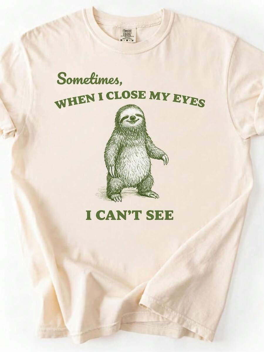 Funny other S1Hirt For M1en WoM1en, S1S1ometimes When I Ce My Eyes I C1An't See, Vintage Graphic T1EE, SarC1Astic Humor Top, TR1AS1H other Gift.