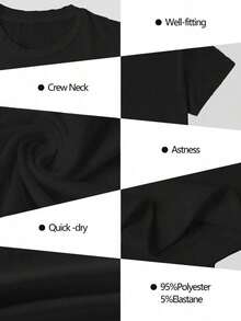 1 Pieza Moda Informal Para Hombres Y Camiseta de Mujer de mujer talla grande con estampado antiguo que dados Simplemente a Relajado Chica" camiseta con estampado de gato y meteoro camiseta casual unisexo con estampado de emoticono divertido, camiseta de estilo minimalista de fiesta de cumpleaños, playa o campo, de manga corta y cuello redondo, estilo tropical estadounidense. Versátil, fácil de combinar, para uso diario, estilo urbano, conjuntos para vacaciones, conjuntos para fines de semana. - Negro - Ver 5