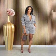 (Free Shipping)Cute Airport Outfit,Dating Set,Summer Outfits For Women,Summer New Arrival Fashionable Casual Striped Buttoned Collar TwoPiece Set - 粉色 - 查看 4