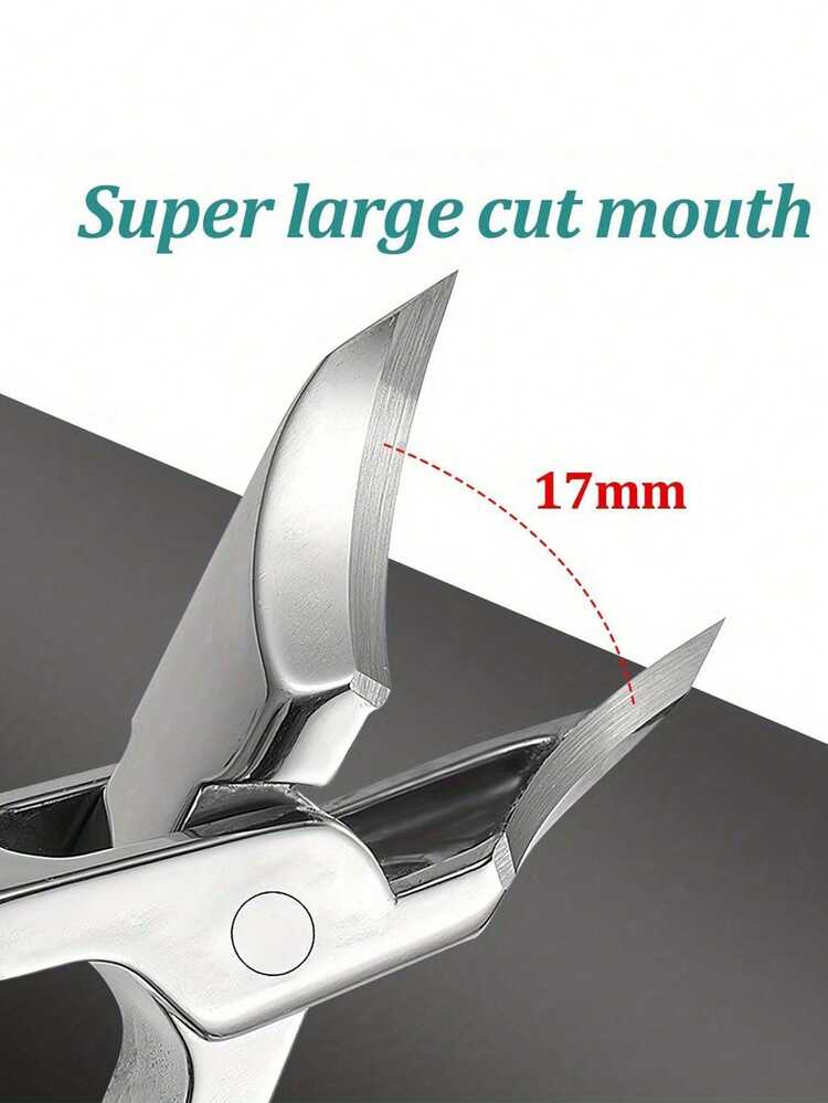 High Precision Nail Clippers Designed For Thick Nails And Ingrown Nails - Made Of Durable Stainless Steel With A Soft Grip Handle And 25-Degree Sharp Blades. Specially Designed For The Elderly With Splash-Proof Function. - A - View 9