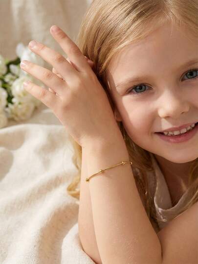 1 chiếc vòng tay kiểu dáng tối giản, thanh lịch bằng thép không gỉ mạ vàng 18K, dây xích hình rắn đính hạt, phụ kiện trang sức quà tặng kỷ niệm cho gia đình và bạn bè, phụ kiện ngoài trời.