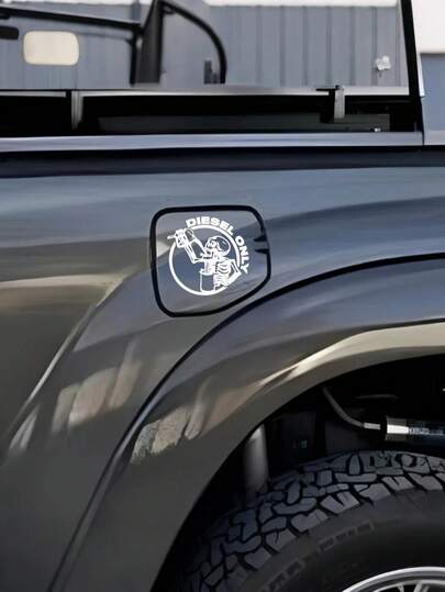 Nhãn dán hình đầu lâu ngộ nghĩnh, decal dán nắp bình xăng bằng vinyl, nhãn dán trang trí xe hơi/máy tính.