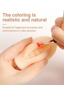 1/4pcs Lip Skin Tattoo Practice Pad, 3D Beginner Makeup Training Lip Mask, Semi-Permanent Makeup Practice Accessories - View 1