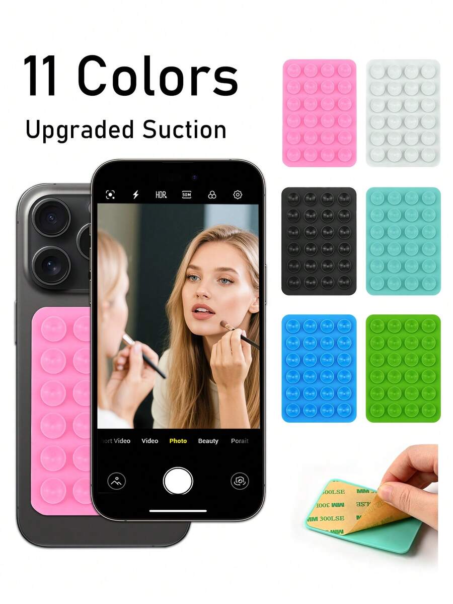 Multi-Functional Silicone Phone Suction Cup - Universal Type, Strong Adhesion, Easy To Detach And Reuse, Suitable For Tablet Protective Case And Stand, Colorful Variety, Gift For Friends, Halloween Gift