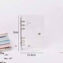 A5 Transparent Loose-Leaf Notebook, Soft Color Leaf Circular Binding, Replaceable Inner Pages, Sticker & Photo Storage Album, Diary, Budget Planner, Office & Study Supplies, Trading Card Holder, A5 Sticker Book, A7 Sticker Book, Refill, Sticker Binder, Fan Merchandise - A5 - View 14