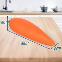 1pcs Toymendous Squishy Carrot – Jumbo 13cm Inch Squishy Vegetable Sand-Texture Carrot Stress Relief Toy |   Giant Stress Relief Toy |   Fidget Sensory Food Fun For Adults  Party Toys, Theme Activities - 派對玩具 - 查看 6