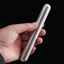 1 pièce Tube d'humidification de cigare en acier inoxydable, portable et raffiné | Robuste et durable, tube de rangement idéal, cadeau de fête idéal pour les amis et la famille pour Halloween et Noël - A - Voir 8