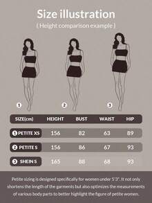 Vestido informal corto de unicolor con cuello de lazo y espalda descubierta para mujer - Gris Oscuro - Ver 6