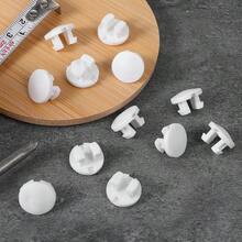 12 PCS Bottom Rail Cord Cover Button, White Color Tape Lock Plug Bottom Rail Button Plastic Horizontal Blinds Replacement Parts For Horizontal Blinds(15.5mm/0.6in) - Default - View 6