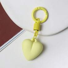 1pc Women's New Faux Cake Keychain PU Heart Key Chain Pendant Bag Charm Key Ring Best Party Gift Jewelry - Multicolor - View 7