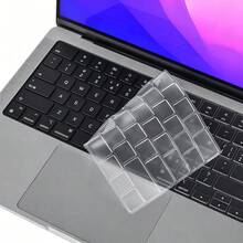 SDYIGOE Funda de teclado ultrafina de TPU adecuada para 2026 Pro de 14 pulgadas (chip M2, M3, M4, M5), compatible con los modelos A3426 A3427 A3434 A2918 A3401 A2992 A3185 A2779 A3112 A2442, incluye 1 película protectora para el panel táctil - Ver 7