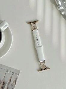 1 件女士时尚硅胶表带,8 字形金属超薄表带,兼容 Series 11/10/9/8/7/6/5/4/3/2/1,尺寸 38mm/40mm/41mm/42mm/44mm/45mm/46mm/49mm,适用于 Ultra 1/2/3/SE,可替换原装表带,情人节或生日送给女友、朋友和家人的最佳礼物(仅表带)。 - 彩色 - 查看 17