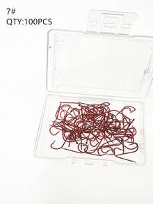 100 lưỡi câu cá màu đỏ có ngạnh, lưỡi câu cá chép mini dẹt. - Nhiều màu - Xem 18