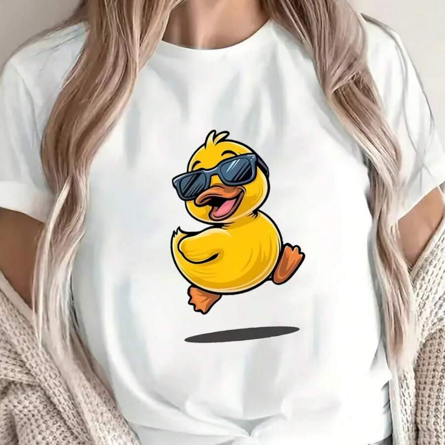Camiseta impresa para hombres y mujeres - Blanco - Ver 1