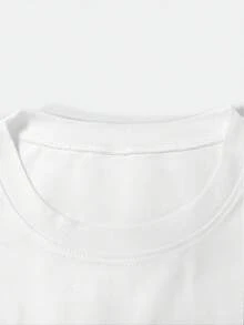 Camiseta de manga corta para mujer - Estampado floral de conejo, top casual de cuello redondo, ajuste elástico y cómodo para primavera, verano y otoño, lavable a máquina, disponible en tallas S-XXL, camiseta de gnomo, camisa estampada con estilo, material opaco - Blanco - Ver 3