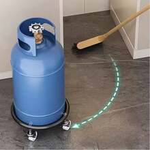1pc Gas Cylinder Mobile Cart Rack, With 360° Swivel Casters For Easy Movement, Reinforced Structure, Suitable For Propane And Gas Cylinder Transportation - Mobile Base - View 10
