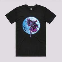 Camisetas de Anime  Under Moon con Estampados, Top de Verano Transpirable - Tela Ligera [Perfecto para Conjuntos Familiares a Juego] Y2k Camiseta Camisa De - Blanco - Ver 7