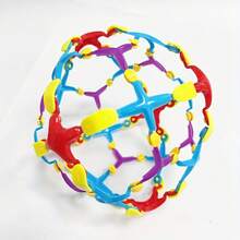 1 pieza Pelota mágica expandible con flores, juguete de pelota elástica y colorida para jugar al aire libre - Multicolor - Ver 6