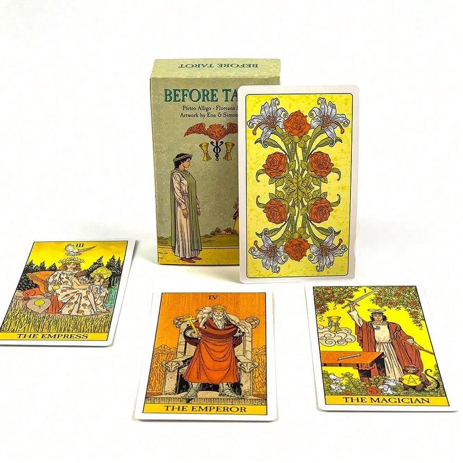 Standard Tarot Card Collection Set, Equipped With Beautifully Illustrated Cards, Suitable For Personal Meditation And Divination Practice - Multicolor - View 1