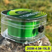 200M-218 yardas Línea de pesca verde marina con revestimiento suave de fluorocarbono - Verde - Ver 11