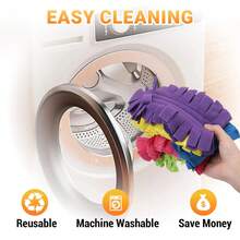 Lydia's  Duster Refills For  Electrostatic Dust Removal Brush Multisurface 360° Larger Size With 4X Microfibers Unscented Disposable Machine Washable Reusable 6 Packs - Cleaning, Home Cleaning Products - 1 - 查看 7