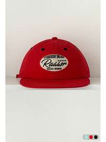 Mũ lưỡi trai unisex mềm mại, kiểu dáng retro, in chữ, tối giản, che nắng, mũ snapback nhanh khô, vành phẳng, thích hợp cho hoạt động ngoài trời, màu xanh lá cây. - Ngôi sao chữ cái hình bầu dục - Xem 11